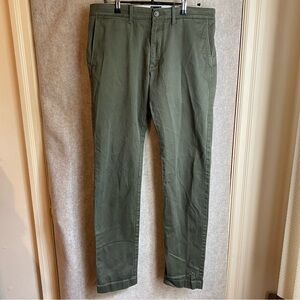 J. Crew 484 Slim-Fit Stretch Chino Pant Faded Green Men's Actual Sz 31x32
